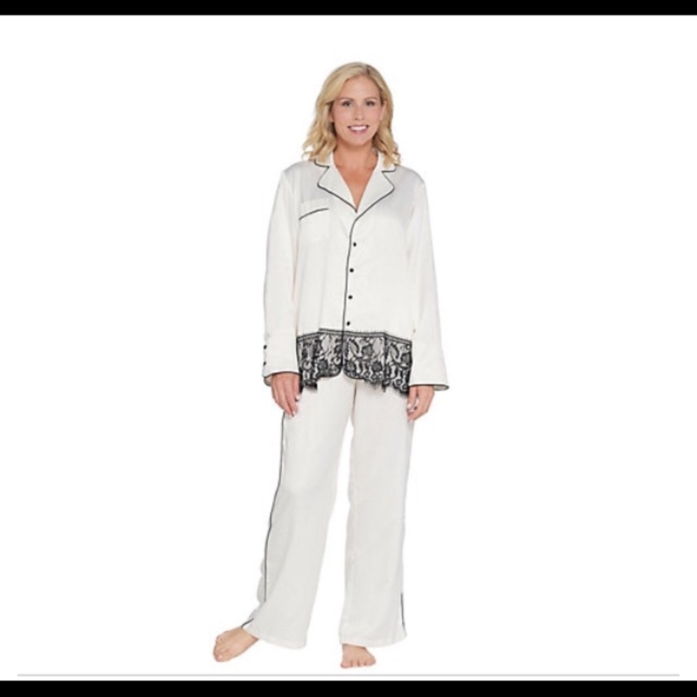 Casa zeta jones faux silk pjs